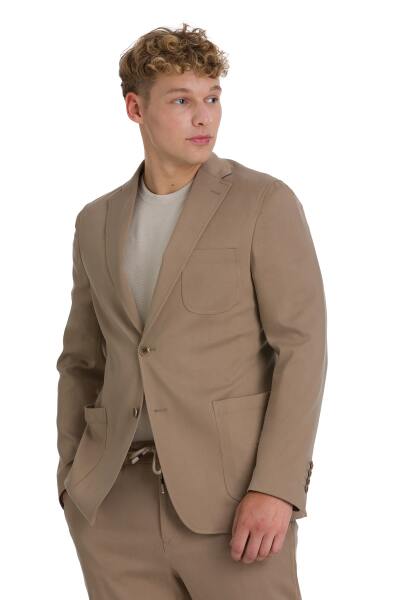 Vizon Regular Fit Mono Yaka Pamuklu Takım Elbise - 3