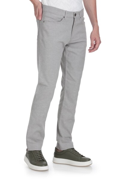 Vizon Regular Fit Pamuklu 5 Cep Kanvas Pantolon - 3