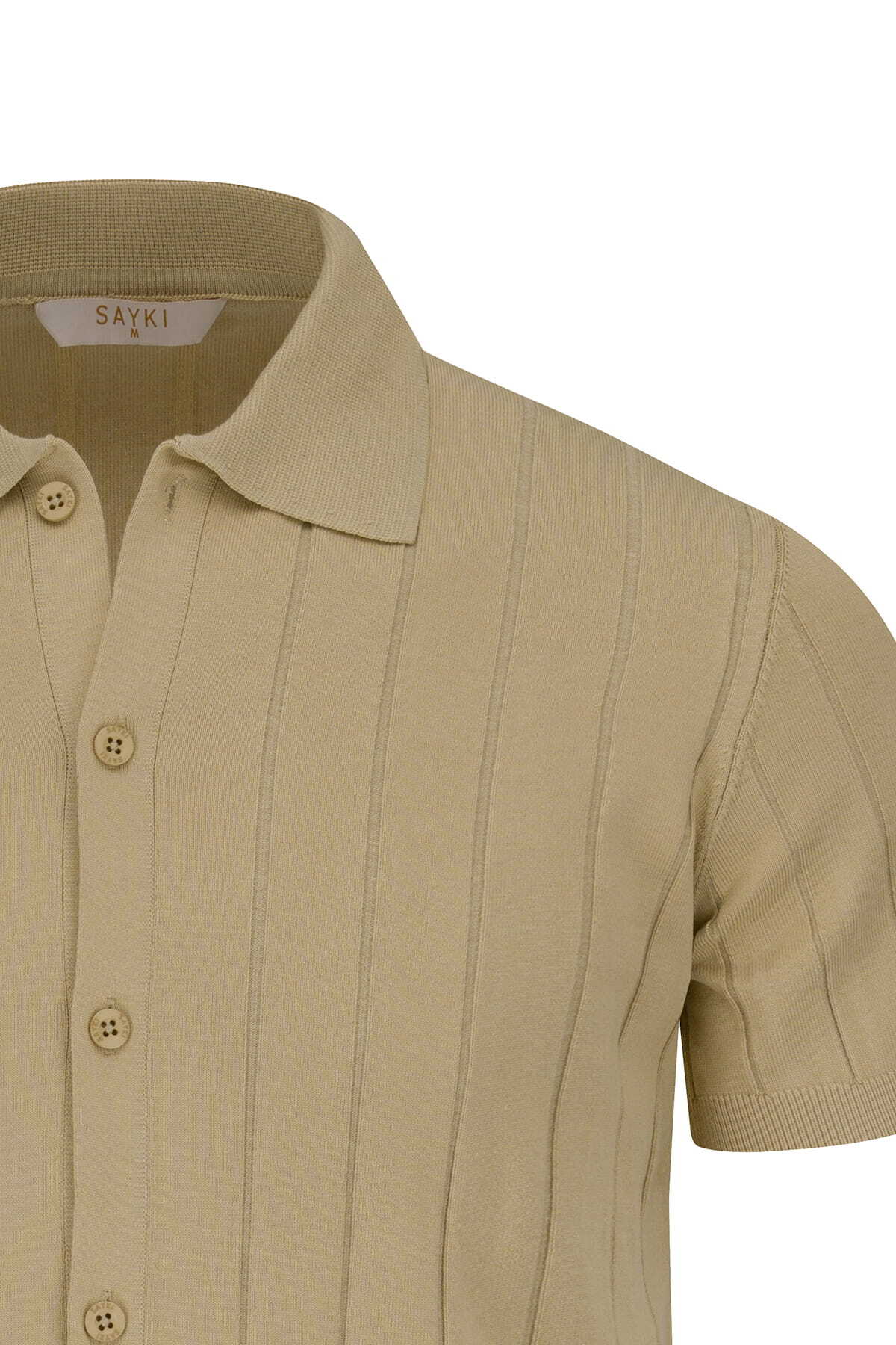 Vizon Regular Fit Polo Yaka Düğmeli Tişört - 4
