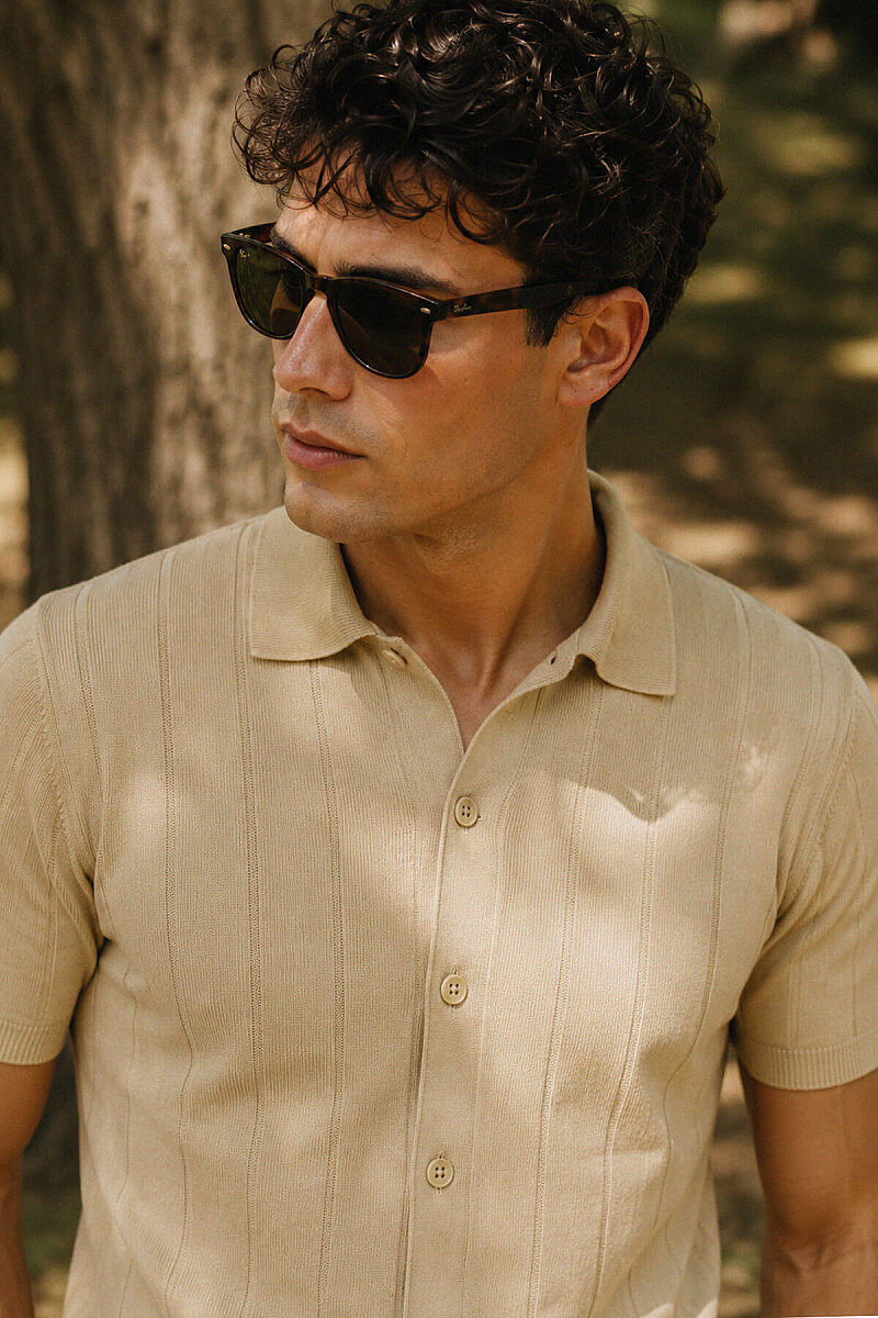 Vizon Regular Fit Polo Yaka Düğmeli Tişört