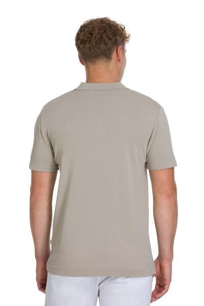 Vizon Regular Fit Polo Yaka Rayon Tişört - 5