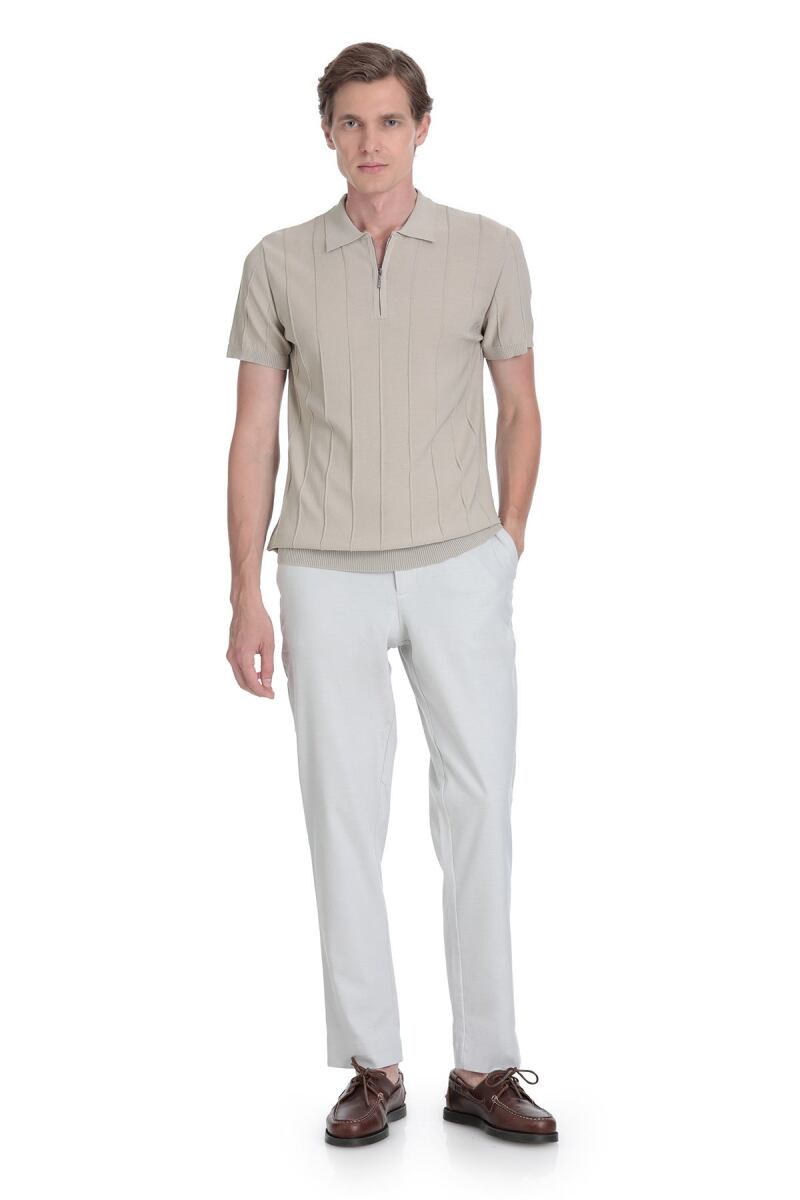 Vizon Regular Fit Polo Yaka Rayon Tişört - Saykı (1)