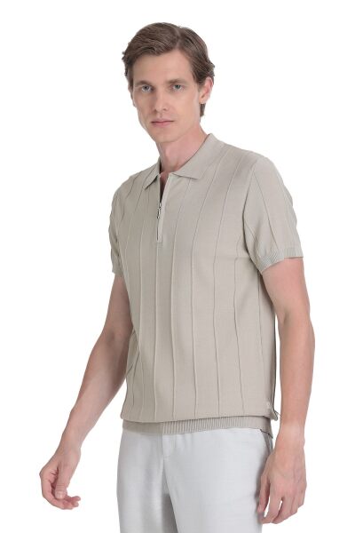 Vizon Regular Fit Polo Yaka Rayon Tişört - 3