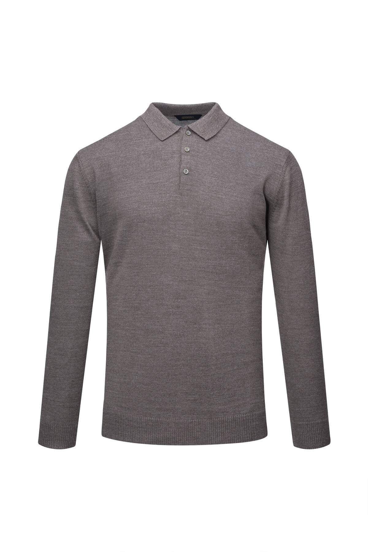 Vizon Regular Fit Polo Yaka Yünlü Kazak - 1