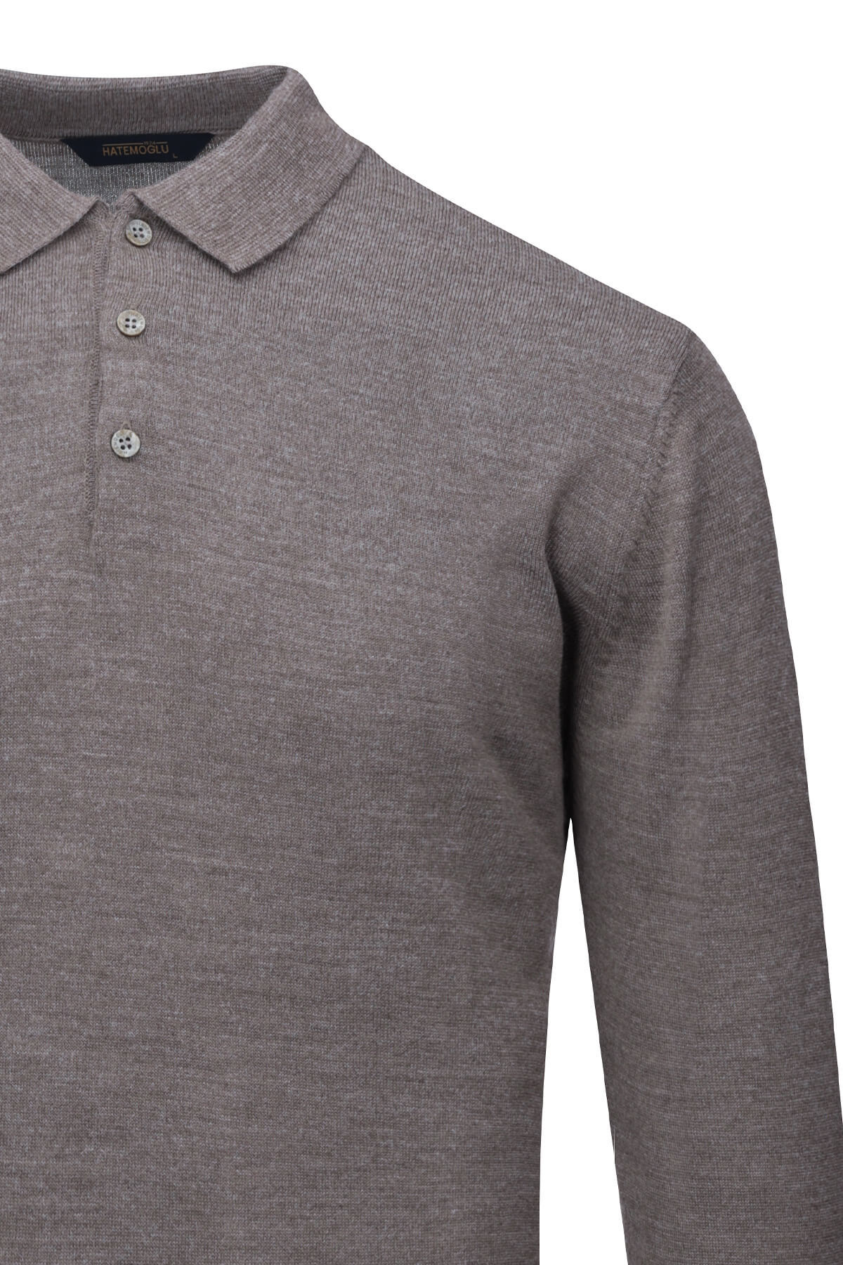 Vizon Regular Fit Polo Yaka Yünlü Kazak - 2