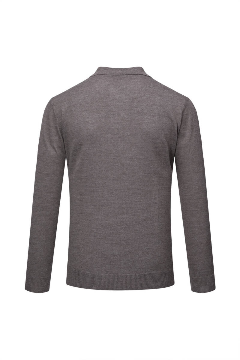 Vizon Regular Fit Polo Yaka Yünlü Kazak - Hatemoğlu (1)