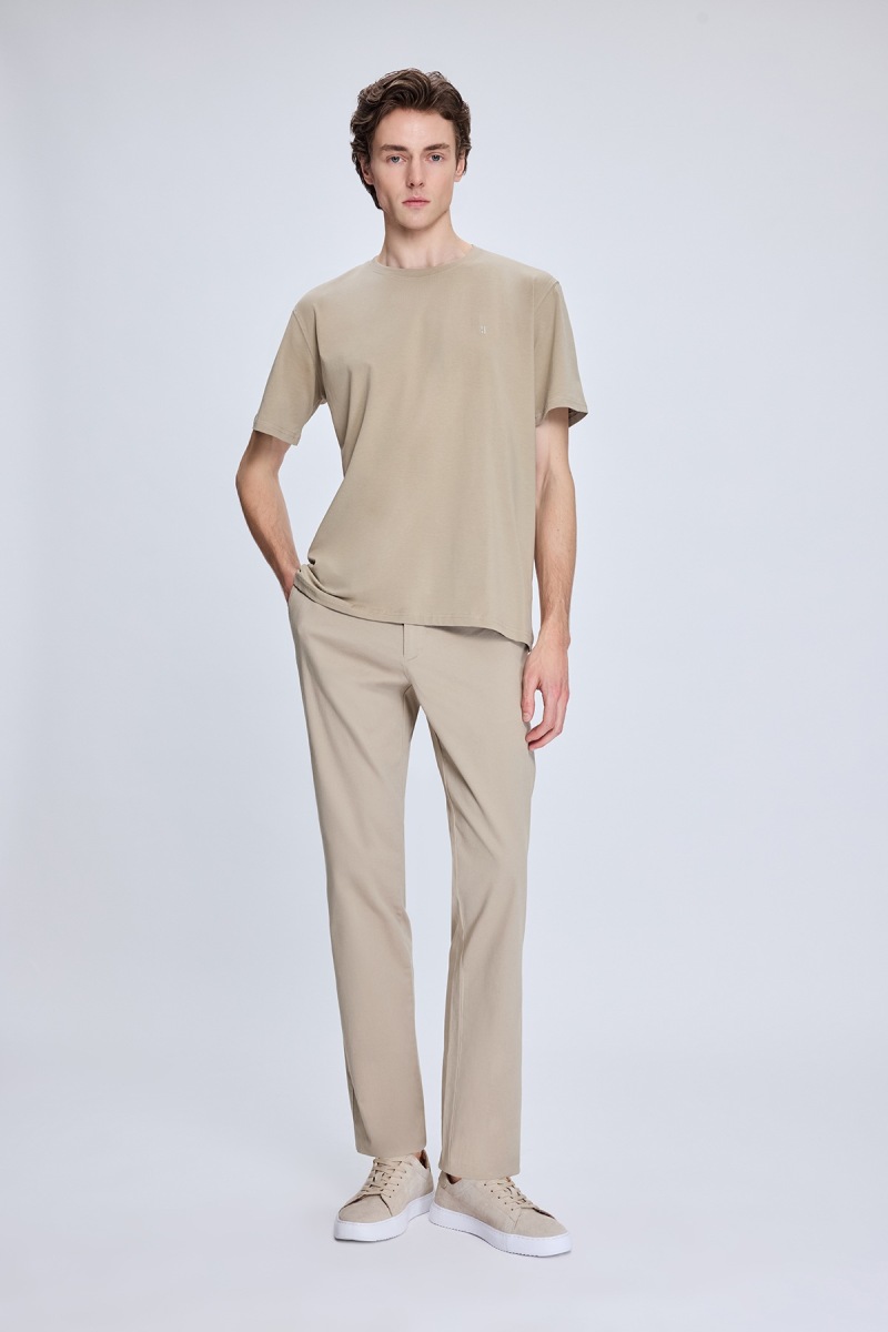 Vizon Regular Fit Yandan Cepli Casual Kanvas Pantolon - Hatem Saykı (1)