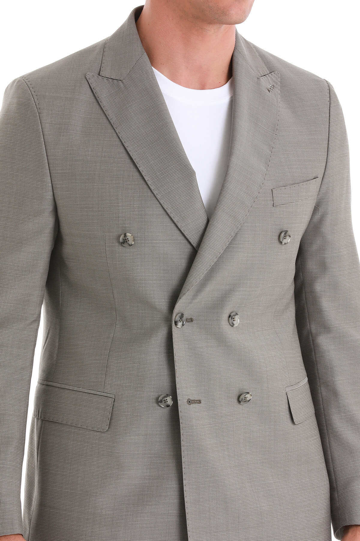 Vizon Slim Fit Kruvaze Klasik Takım Elbise - 5