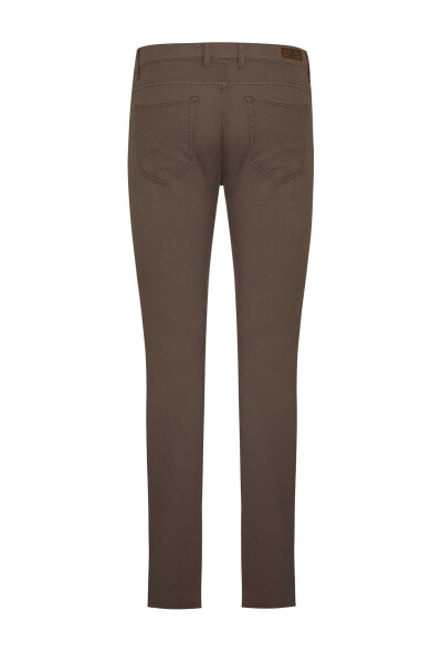 Vizon Slim Fit Desenli Pamuklu 5 Cep Kanvas Pantolon - 2