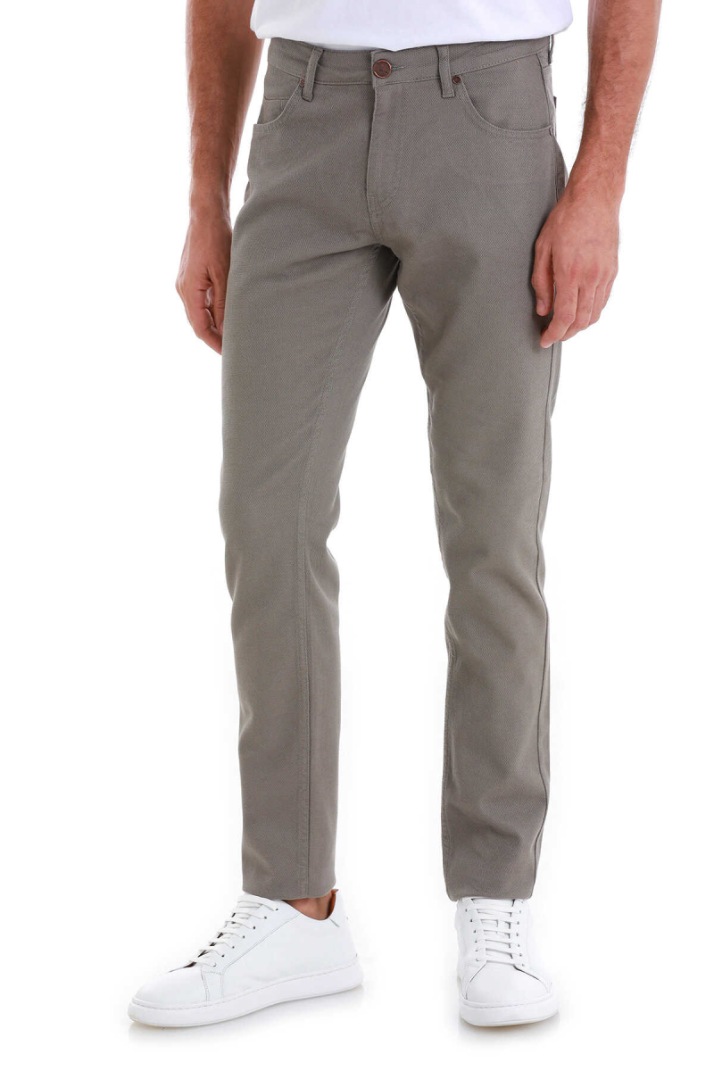 Vizon Slim Fit 5 Cep Pamuklu Kanvas Pantolon - Hatem Saykı (1)