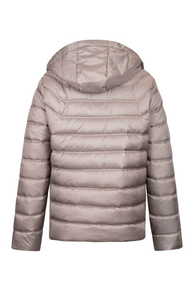 Vizon Slim Fit Hakim Yaka Kapüşonlu Şişme Mont - 2