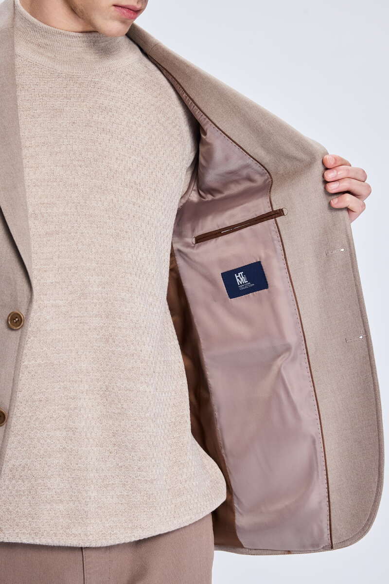 Vizon Slim Fit Mono Yaka Casual Ceket - HTML (1)