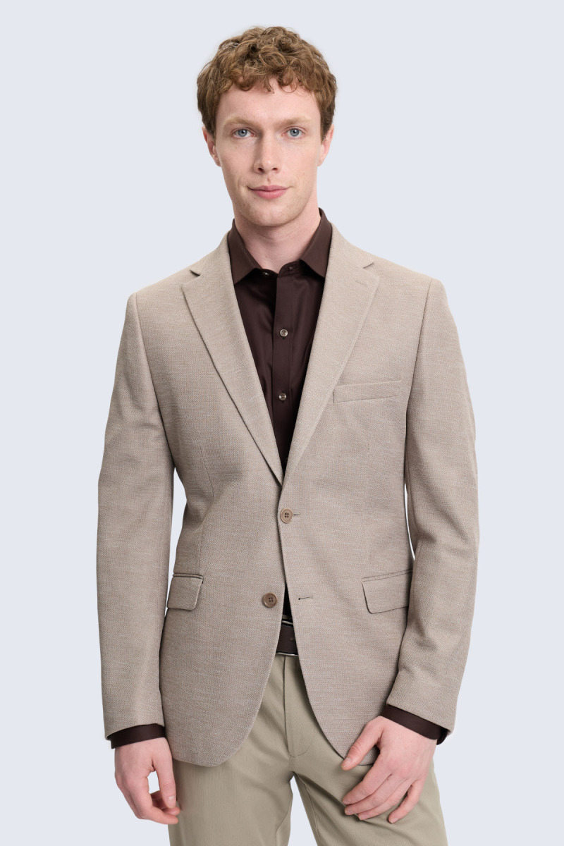Vizon Slim Fit Mono Yaka Klasik Ceket