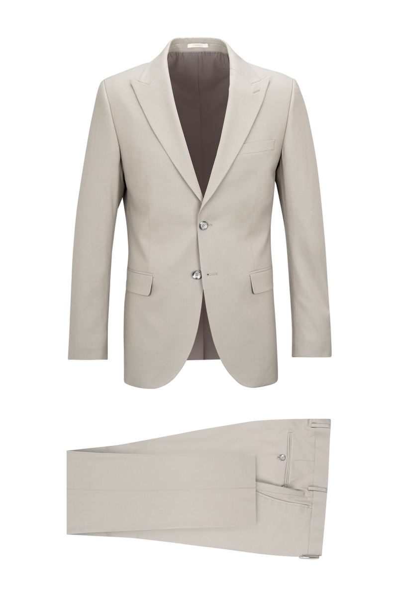 Vizon Slim Fit Sivri Yaka Takım Elbise - Hatemoğlu