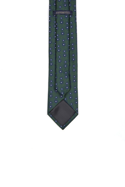 Yeşil Desenli Klasik Micro Kravat - 6