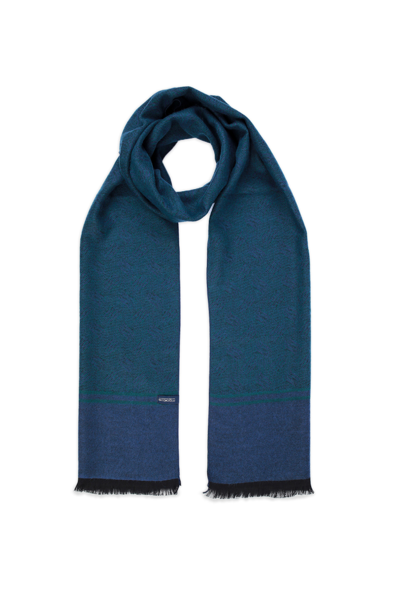 Yeşil Çift Taraflı Atkı - HATEMOĞLU