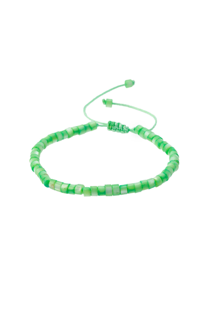 Yeşil Desenli Hematit Taş Bileklik - Hatem Saykı