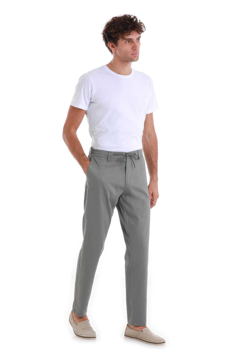 Yeşil Dinamik Fit Düz Yandan Cepli Jogger Pantolon - Hatem Saykı (1)