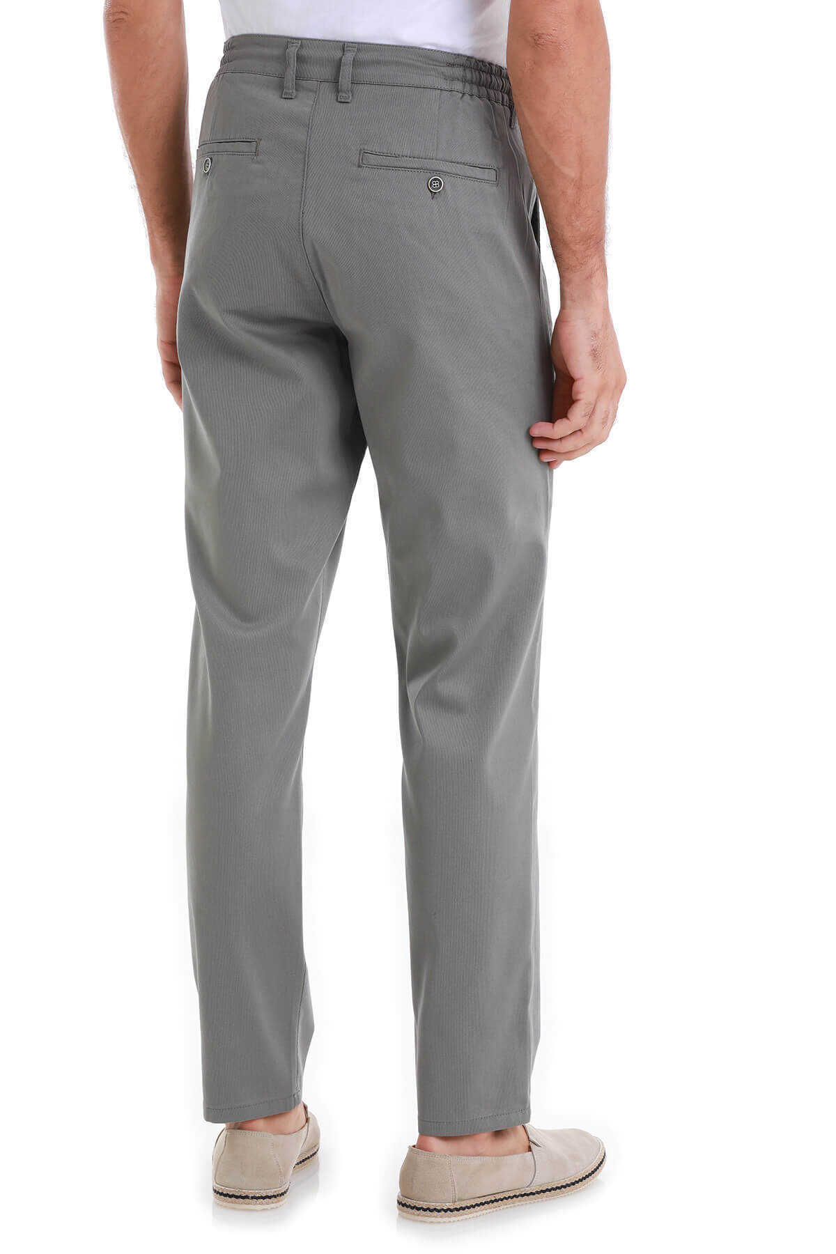 Yeşil Dinamik Fit Düz Yandan Cepli Jogger Pantolon - 5