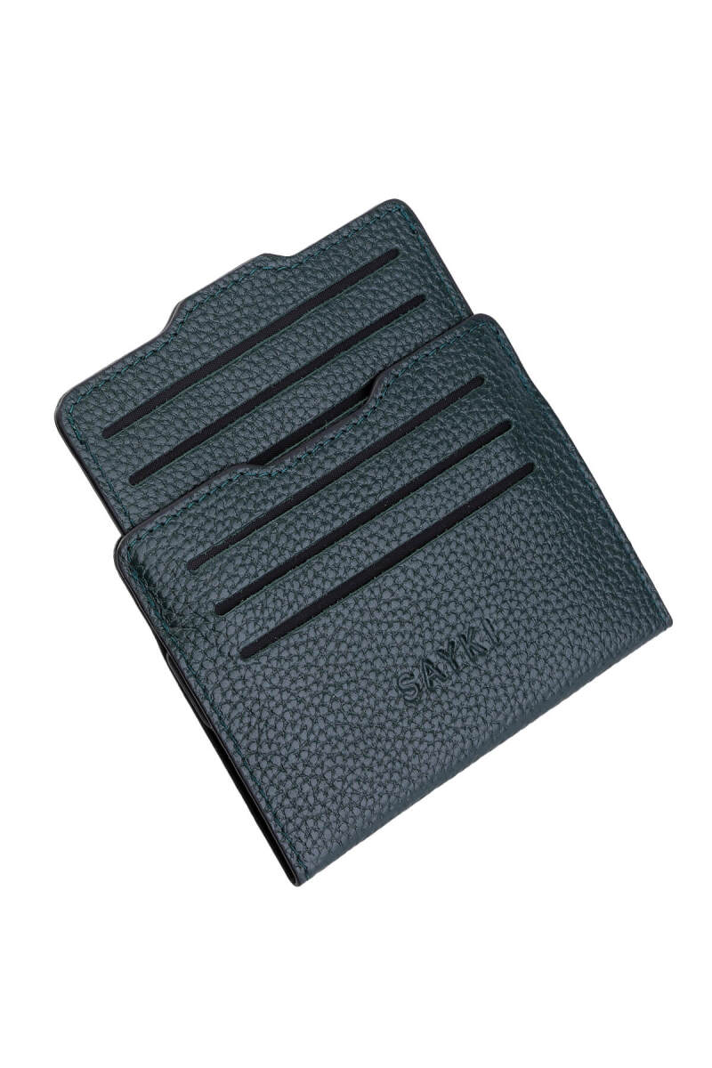 Yeşil Floter 100% Deri Cüzdan - HATEM SAYKI