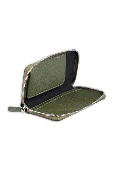 Yeşil Floter 100% Hakiki Deri Cüzdan - 3