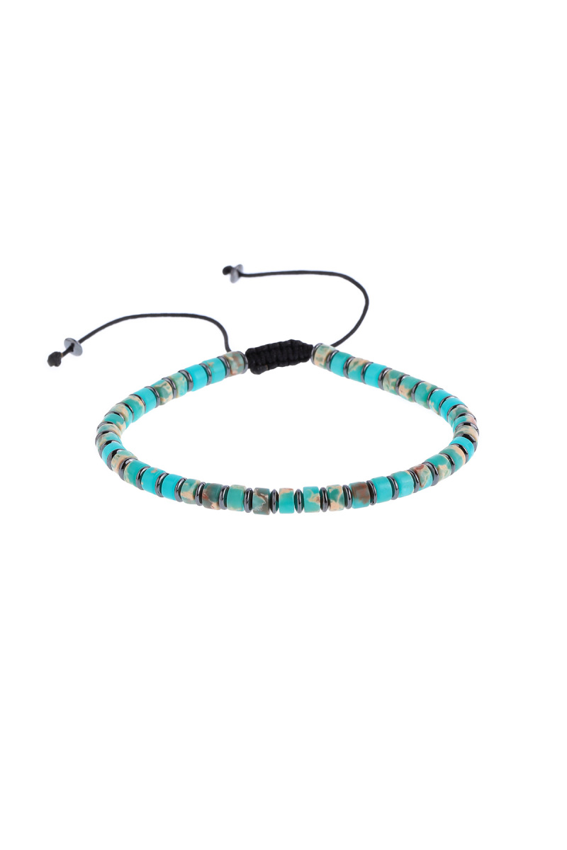 Yeşil Hematit Taşlı Erkek Bileklik - Hatem Saykı