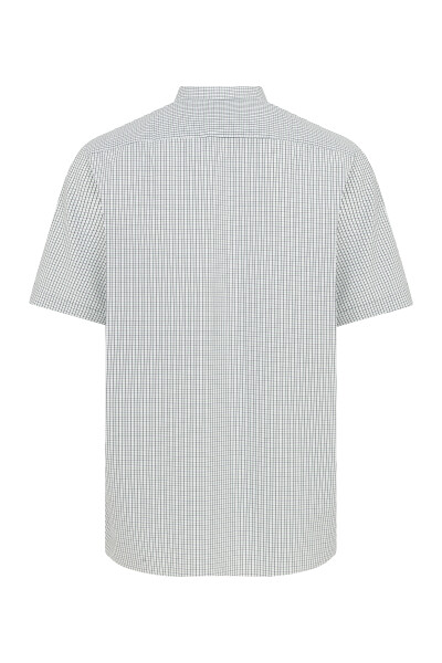 Yeşil Kareli Kısa Kol Klasik Gömlek - 2