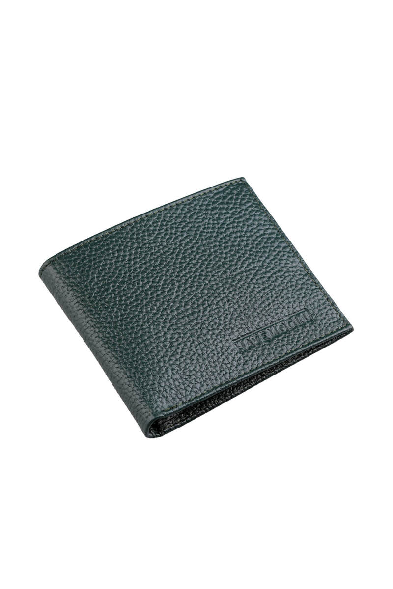 Yeşil Kutulu %100 Hakiki Deri Erkek Cüzdan - Hatemoğlu