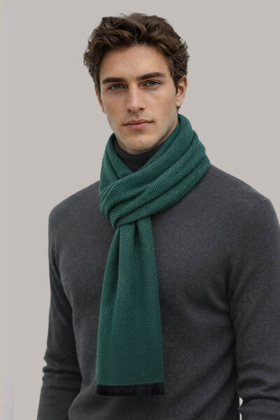 Yeşil - Lacivert Atkı 