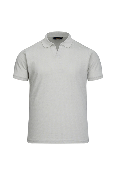 Yeşil Regular Fit Apaş Yaka Pamuklu Tişört - 1