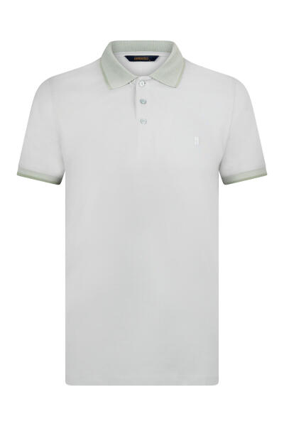 Yeşil Regular Fit 100% Pamuklu Polo Yaka Tişört - 7