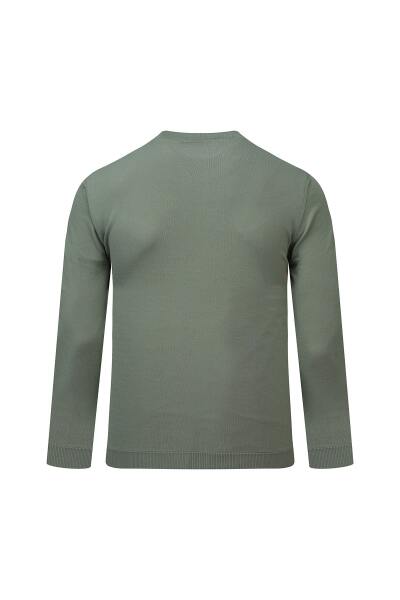 Yeşil Regular Fit Yarım Balıkçı Yaka Rayon Kazak - 3